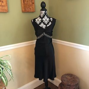 Silk Cocktail Midi Dress